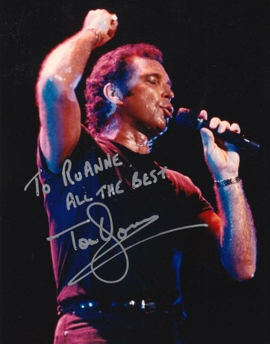Tom jones signed photograph - tom,