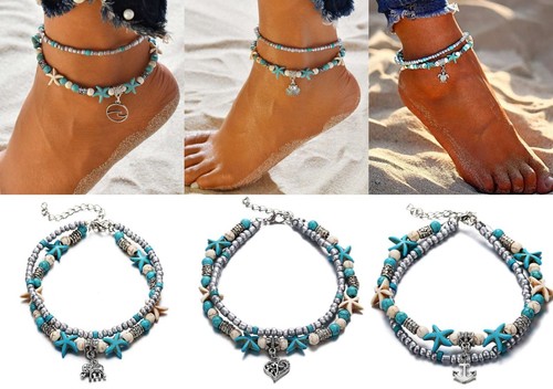 New layer anklet boho ankle - 2,