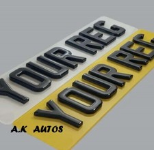 4D Gel Number Plates 4D Raised
