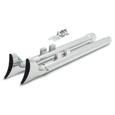 36" Fishtail Slip on Muffler Exhaust Pipe for Harley Street Glide Road King 17+