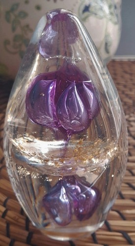 Purple and gold coloured - purple,