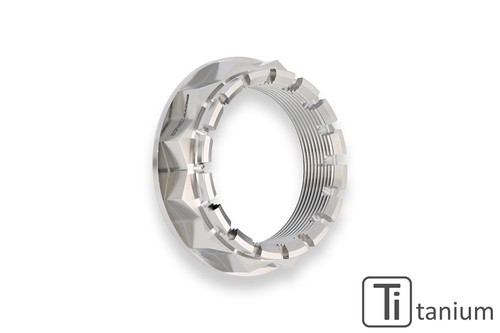Rear wheel axle nut titanium - rear,