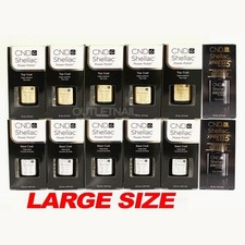 CND SHELLAC UV Gel Set Of 12 Big Large BASE or TOP COAT or XPRESS5 0.5oz 15 mL