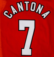 Cantona #7 1996-1997 Manchester United Felt Player Size Premier League Nameset