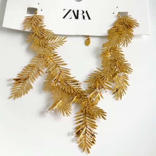 New zara leaves - zara, collar