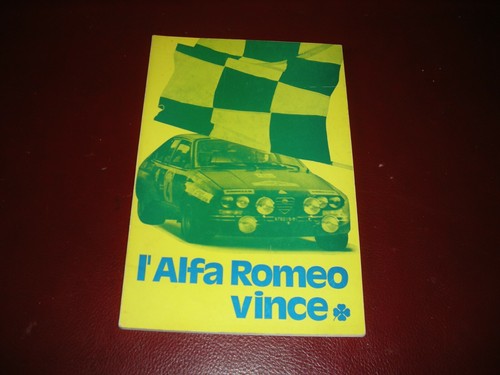 Alfa romeo wins booklet - romeo,