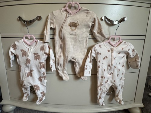 Next baby unisex sleepsuits