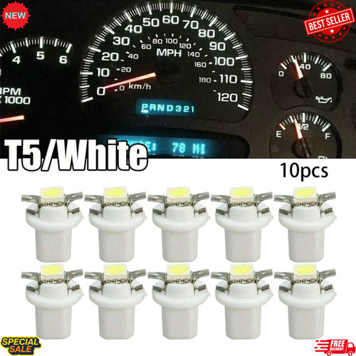10x car 5050 1smd - b8, white