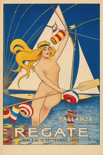 Vintage 1897 regatta poster - vintage,