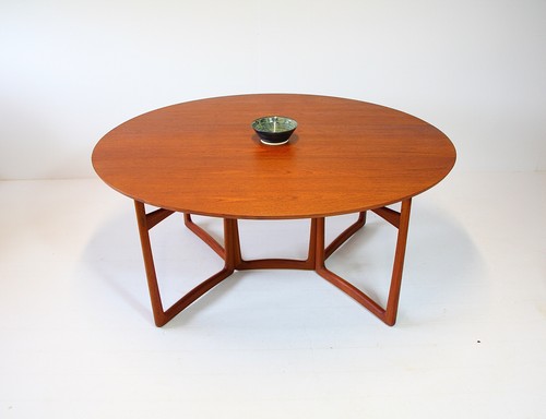 Teak danish dining table - danish,