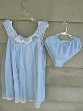 Vtg 60’s Light Blue Nylon