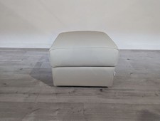 Nicoletti Mesa Ice Leather Storage Ottoman RRP £599