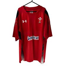 Wales Rugby 2013 2014 Under Armour Home Shirt WRU Cymru Mens Size 2XL Admiral