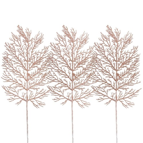 32cm glitter fern - x,