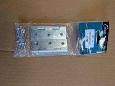 Eclipse J61710 Door Hinge BZP Zinc Plated 3 Inch Pack Of 2