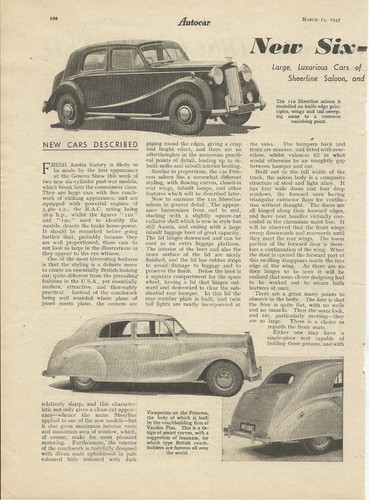 Austin 110 sheerline - austin, 120