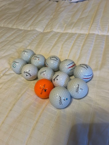 Dozen golf balls - golf,