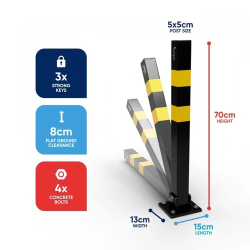 Square heavy duty folding - heavy, bolt
