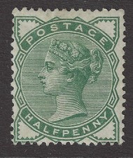 Queen victoria half penny - gb,