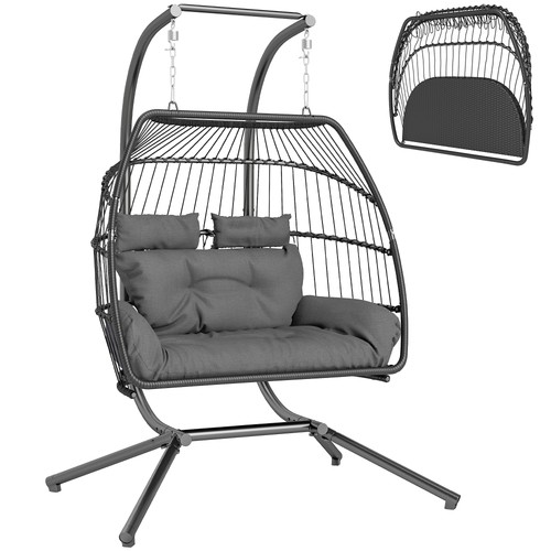 Outsunny rattan double hanging - rattan,