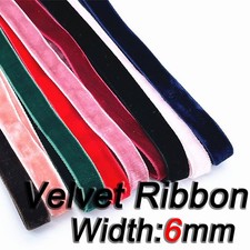 Velvet Ribbon 6mm,Velour