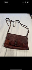 Brown leather satchel The