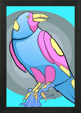 Raven Crow Aesthetic Framed