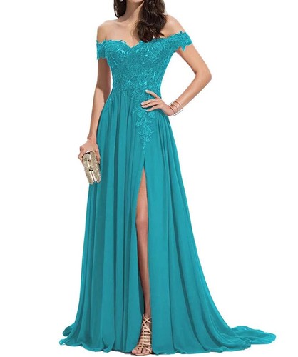 Formal lace appliques neck - formal,