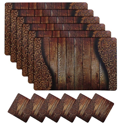 Wooden print dining table - wooden,