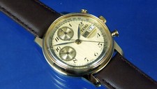 Rare Zeno Hand Wound Chronograph Watch Valjoux 7765 / 7750 Watch NOS 1980S NEW