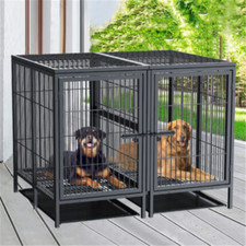 Heavy Duty Dog Cage Raised