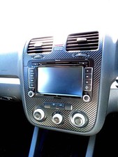 VW Golf Mk5 fitting Carbon Fibre effect dash surround + air vents Jetta Bora 