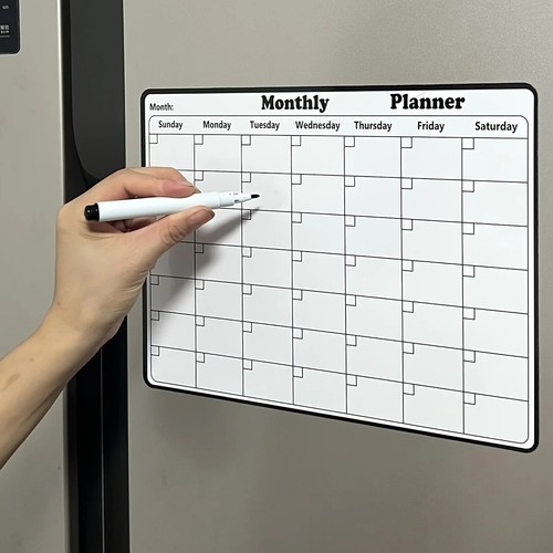 Magnetic dry erase - erase, monthly