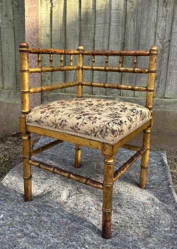 Antique giltwood faux bamboo - antique,