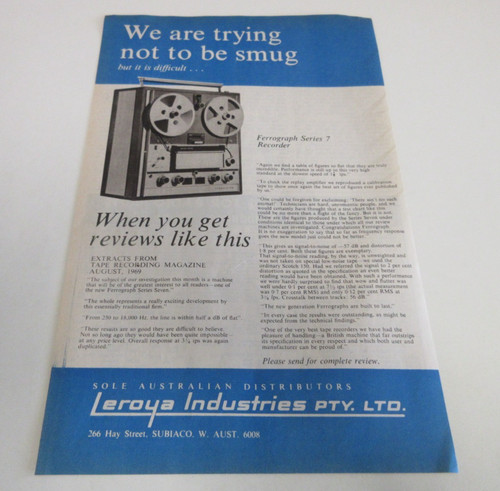Ferrograph tape recorder - recorder,