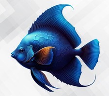 Blue Tang Fish Wall vinyl