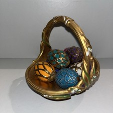 Franklin Mint The Faberge Spring Egg Basket - 8 Eggs Only - No Box  