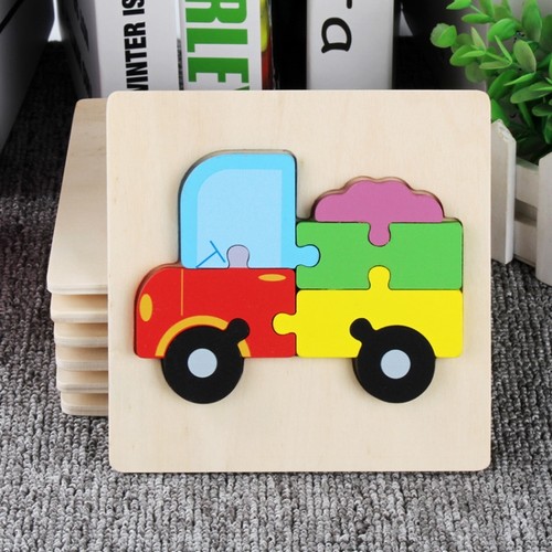 Wooden cartoon animal puzzle - cartoon,