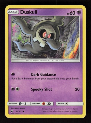 Duskull common burning shadows - duskull,