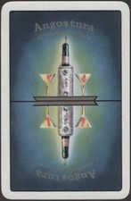Playing Cards Single Card Old Vintage ANGOSTURA BITTERS Advertising COCKTAILS  B
