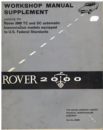Rover 2000sc auto 2000tc - &,