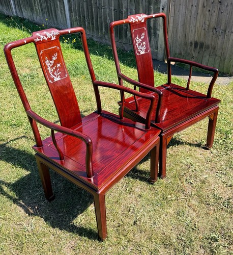 Chinese chairs inlaid - chinese,