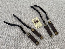 Lined Falconry Anklets plus Stitched Jesses - Brown