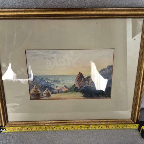 Framed seascape landscape - framed,