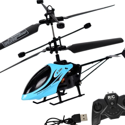 Blue remote helicopter two - blue,