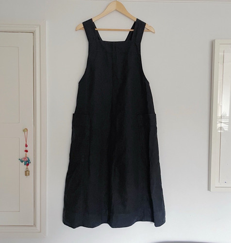 Toast pinafore midi dress - toast,