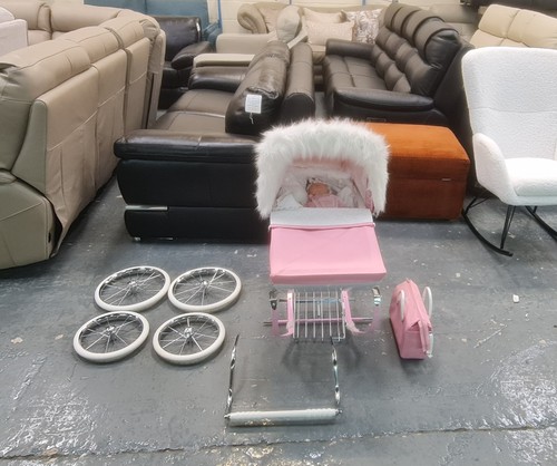 Pink silver cross kids dolls - pink,