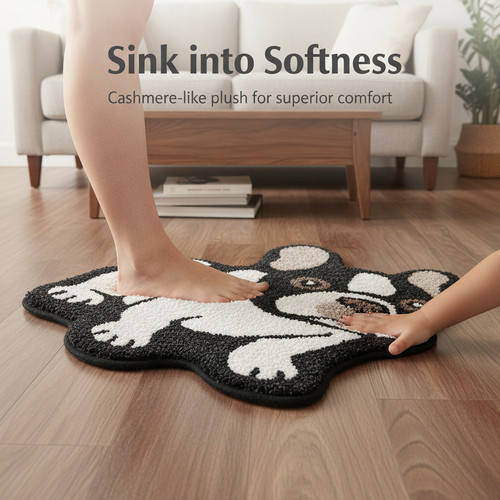Cartoon dog floor mat - cartoon,