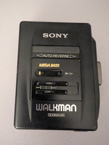 Sony walkman black cassette - sony,