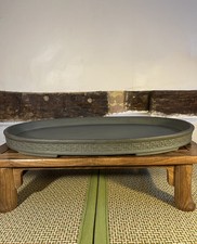 Suishoen Suiban Suiseki Pot Unglazed  Tokoname Japanese Water Basin Large 48cm